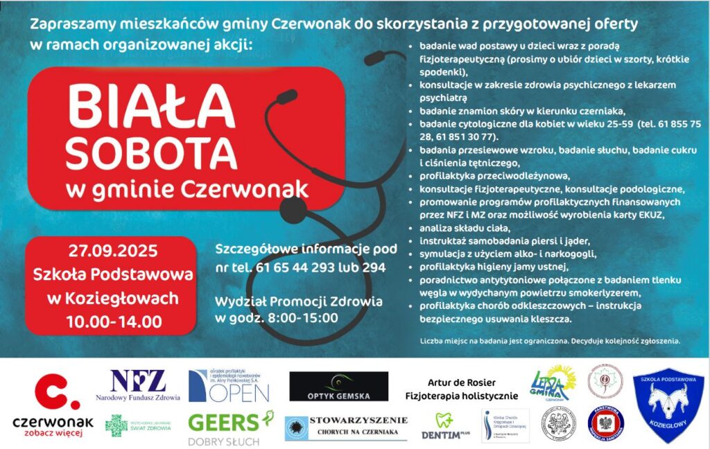 Biała sobota w Koziegłowach - plakat
